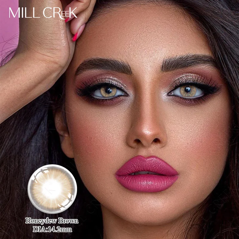 Цветные контактные линзы Mill Creek цветные высококачественные оптовая продажа