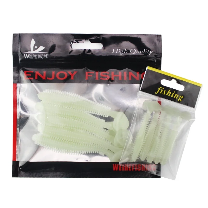 Lattmo OEM Winter ice fishing Sea fishing Bionic Single 6cm/9cm Artificial Crank sinking Soft bait silicone bait Fishing gear