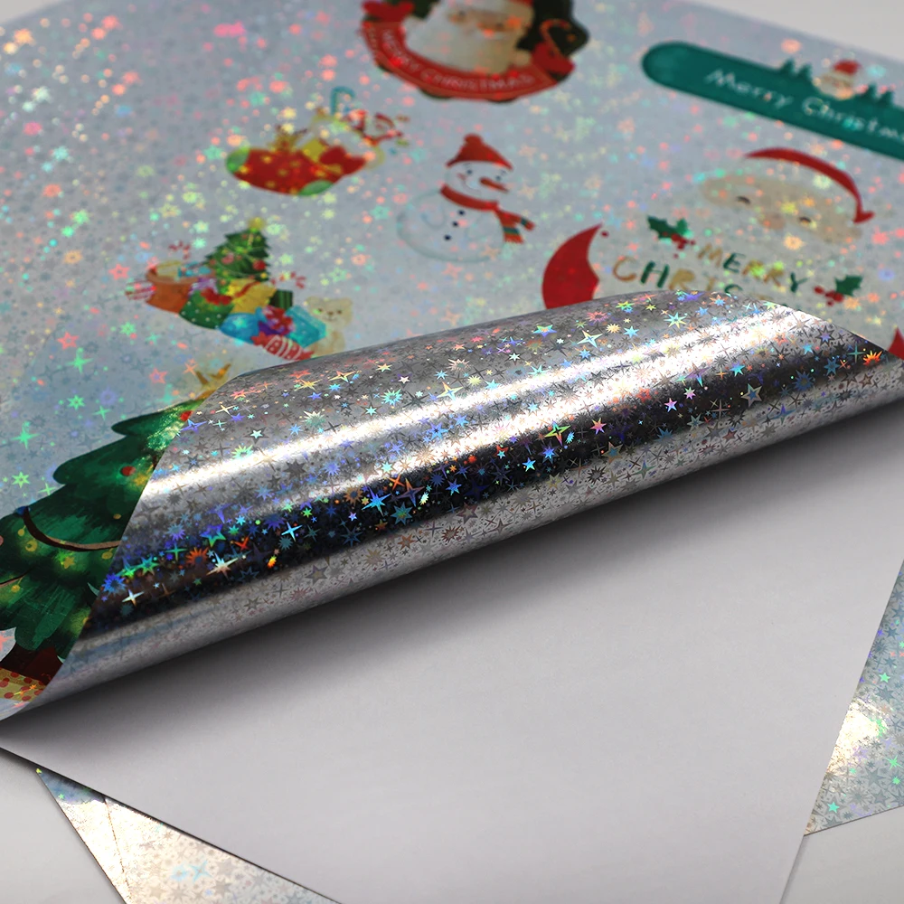 Free Sample Holographic Security Pet Film Custom Sticker A4 Vinyl Paper For Printing