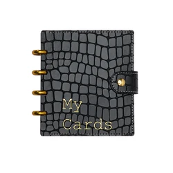 RINGNOTE My cards disc bind Portable 60 Pockets Scrapbooking Photo Name Card Photocard Album ID Holder 60 Pockets Portable