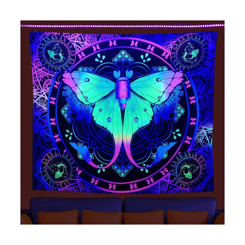 Психоделический настенный гобелен с принтом