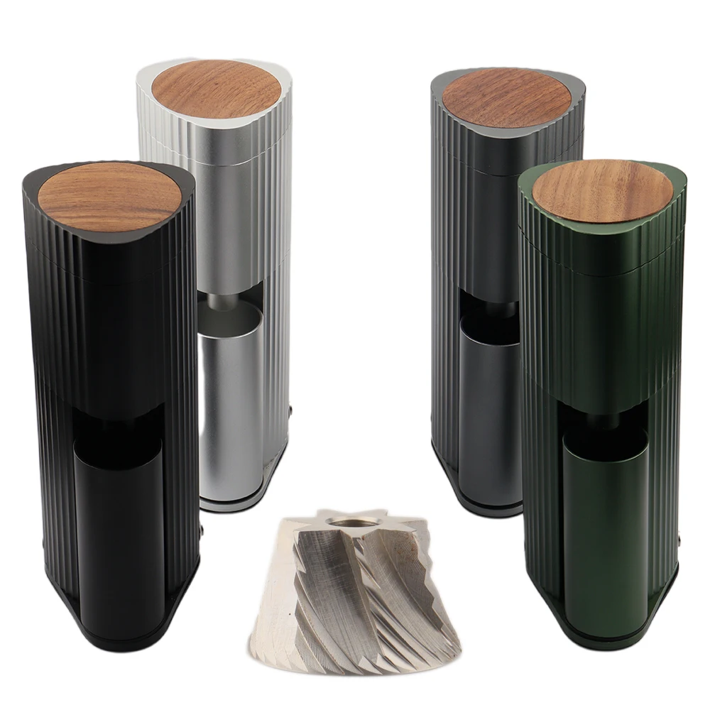 Factory Direct 2022 New Design DC Electric Coffee Grinder include Full Certs Adapter Stainless Steel Conical Burr Good Price