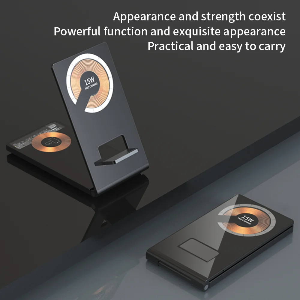 2023 Top Seller Wholesale T3 Ce Rohs Fcc Qi 3in1 Wireless Charger 3 In 1 For Samsung / Iphone