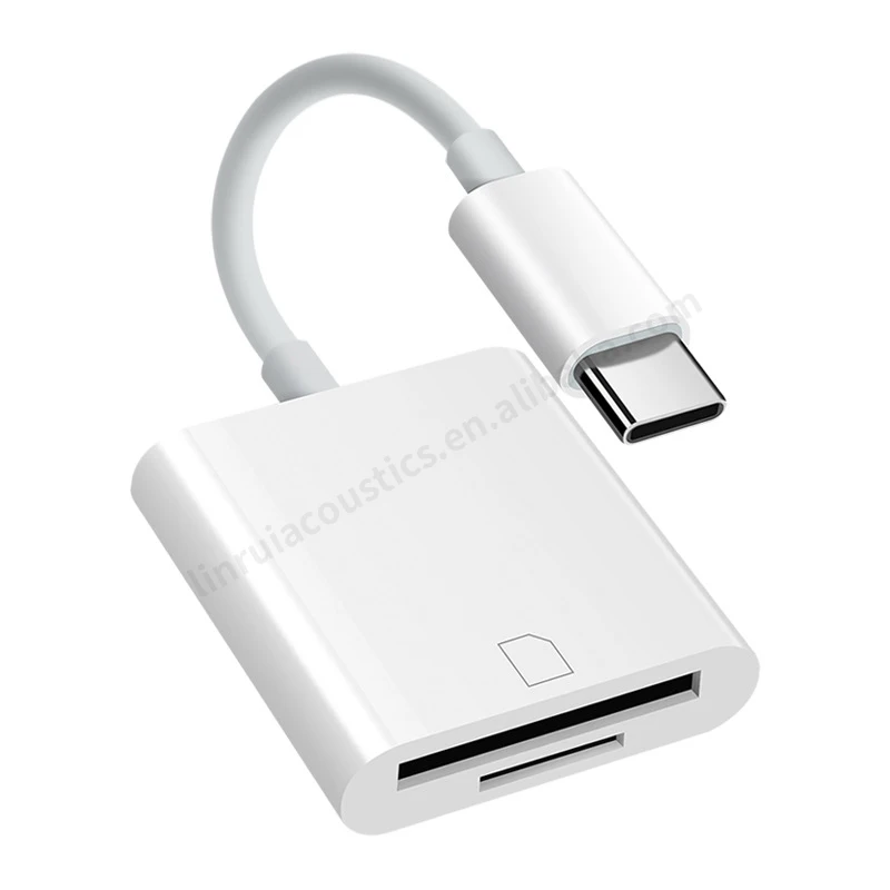 8pin OTG Connectors Mini Adapter for Lighting Usb C to SD TF Memory Card Readers Plug OTG Cable for iPhone 14 13 12 ipad ios