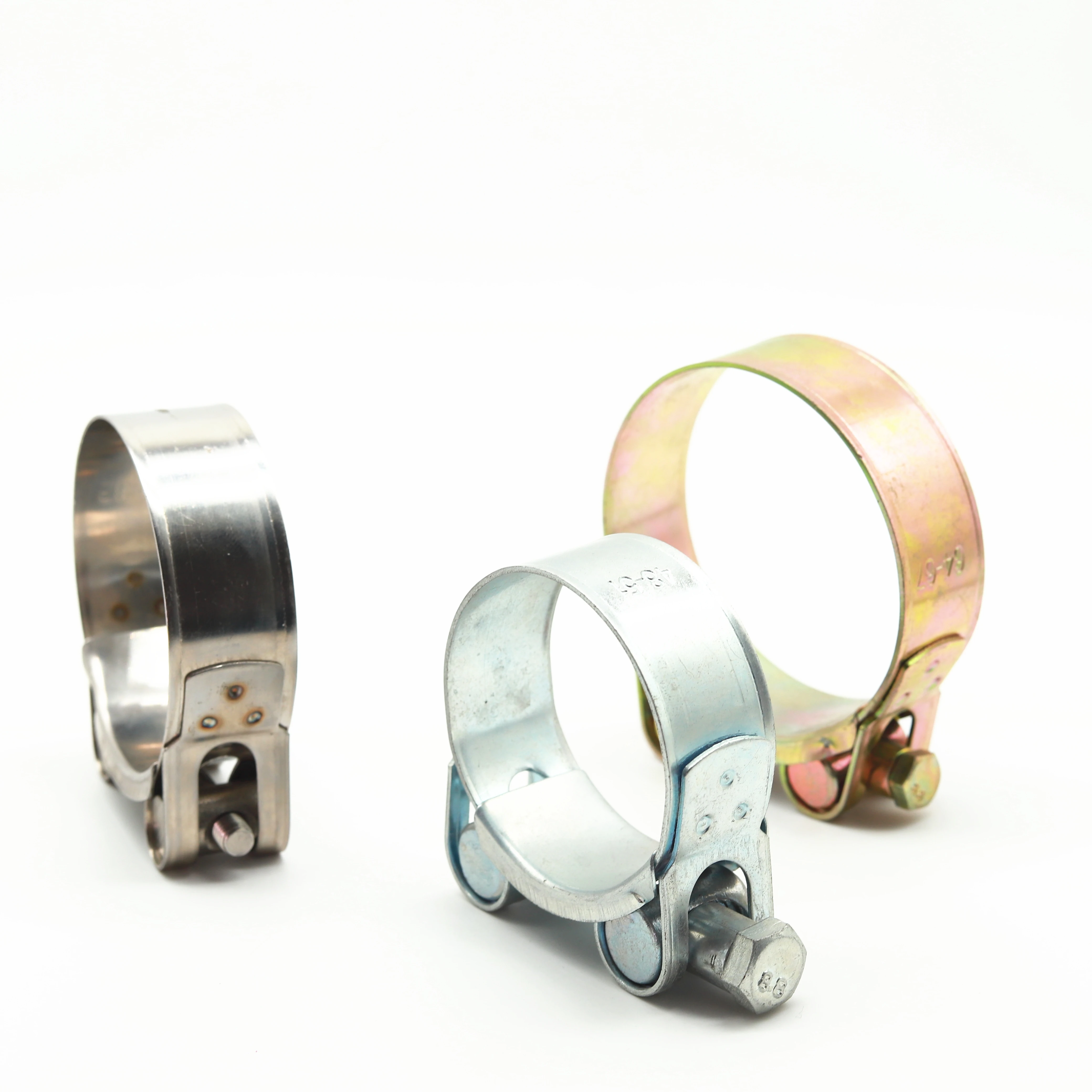 High Strength Clamps Stainless Steel Ss304 Heavy Duty Robust Clamp with Bolt and Nut Galvanized