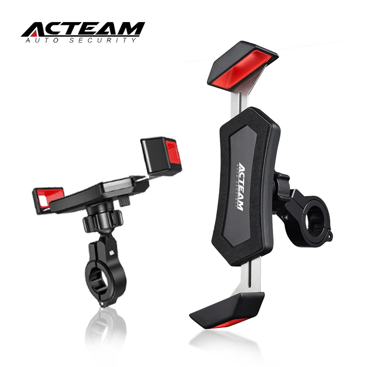 universal motorcycle bike cell mobile phone holder bracket mount waterproof for motorbike motorcycle 360 degree rotation black