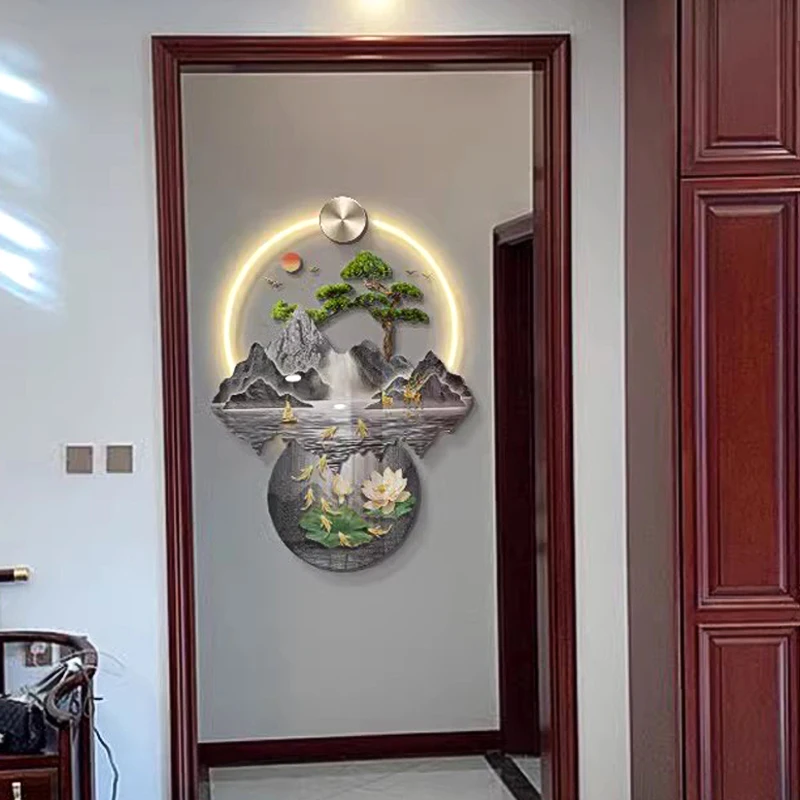 Art Decoration LED Acrylic Lamp Painting Animal Still Life UV Printing Crystal Porcelain Wall Decoration Jinshan