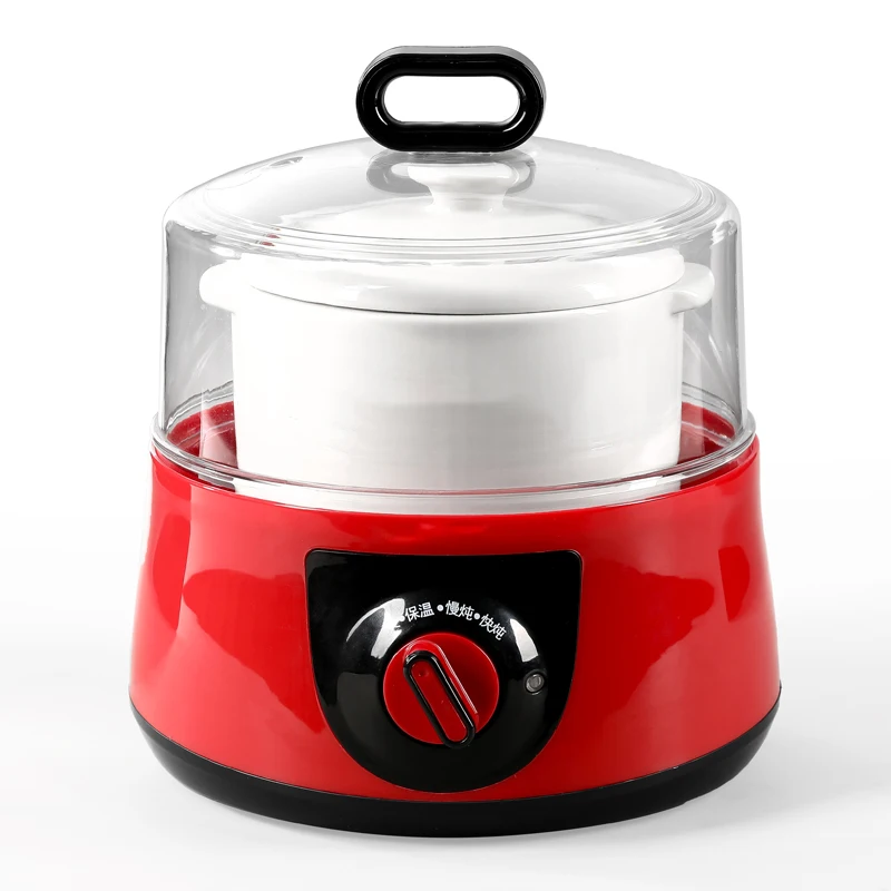 Large Electric Household Kitchen Pot Manual Slow Cooker for Stew Soup Cooking Waterproof Home Health Ceramic Heating