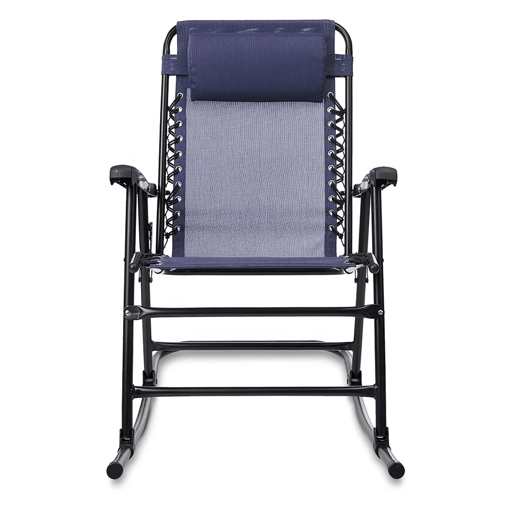 Folding Recliner Zero Gravity Rocking Chair For Camping Fishing Patio garden chair outdoor  Beach  lounge  lazy Chair