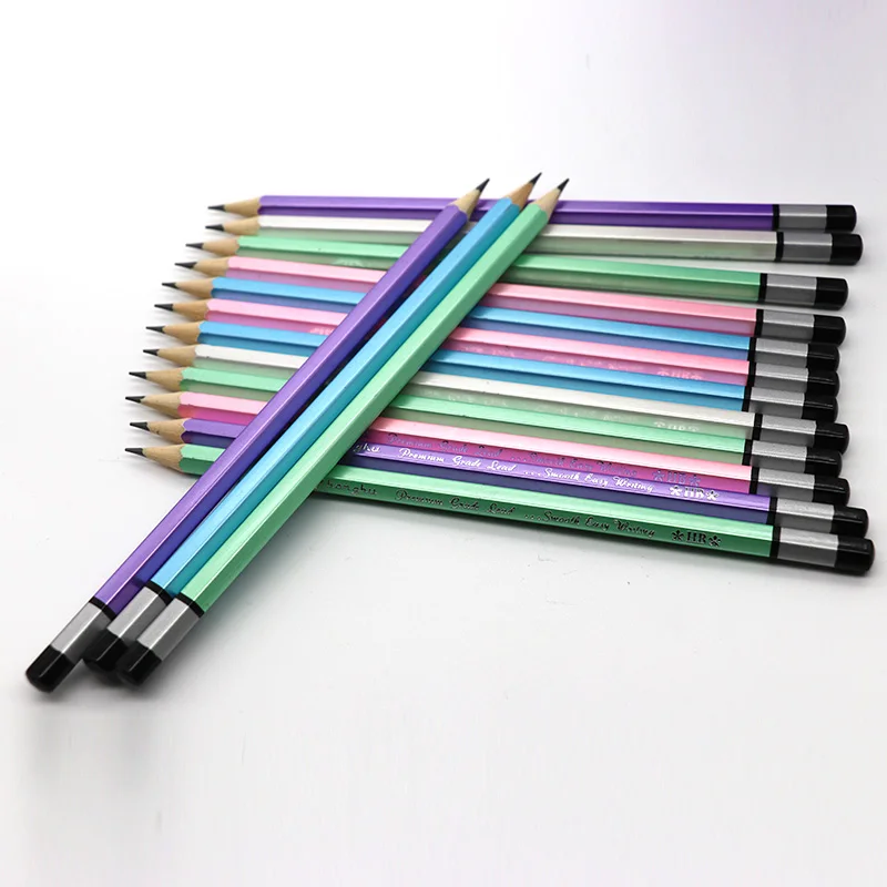 HB Pencil Naturaland Colour Strip  Star Body With Erase