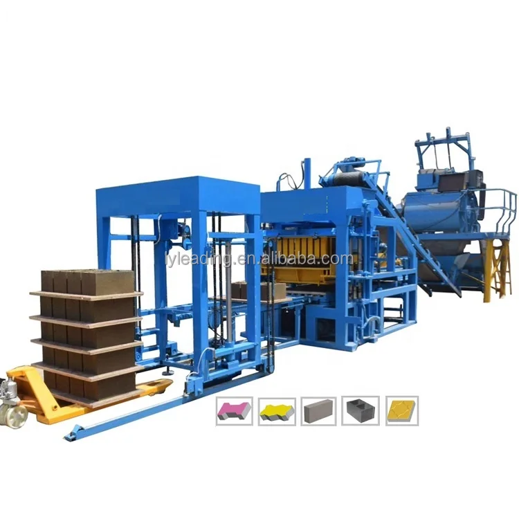 QT4-18 Automatic Concrete Color Paver Block Maker Asphalt Curb Machine Price