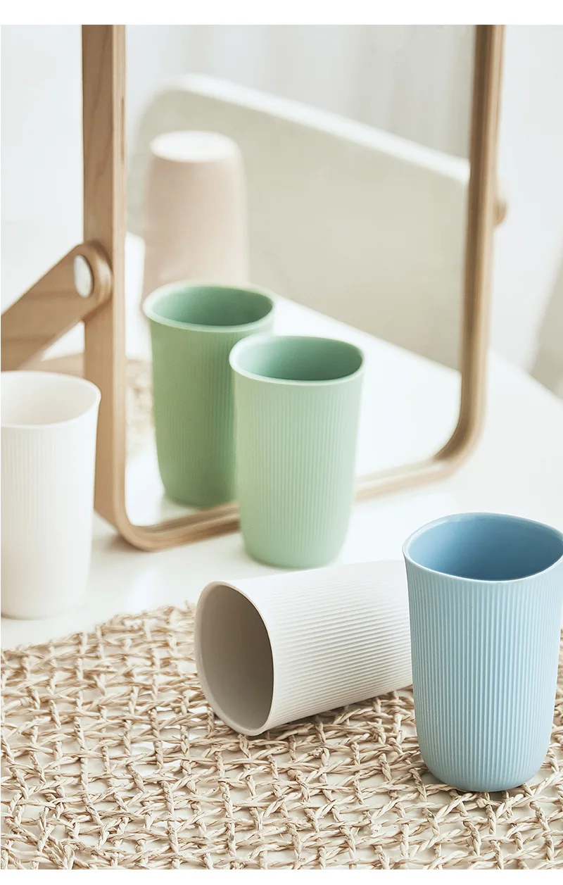 Plastic toothbrush water cup bathroom tooth-brushing cup lovers wash gargle cup