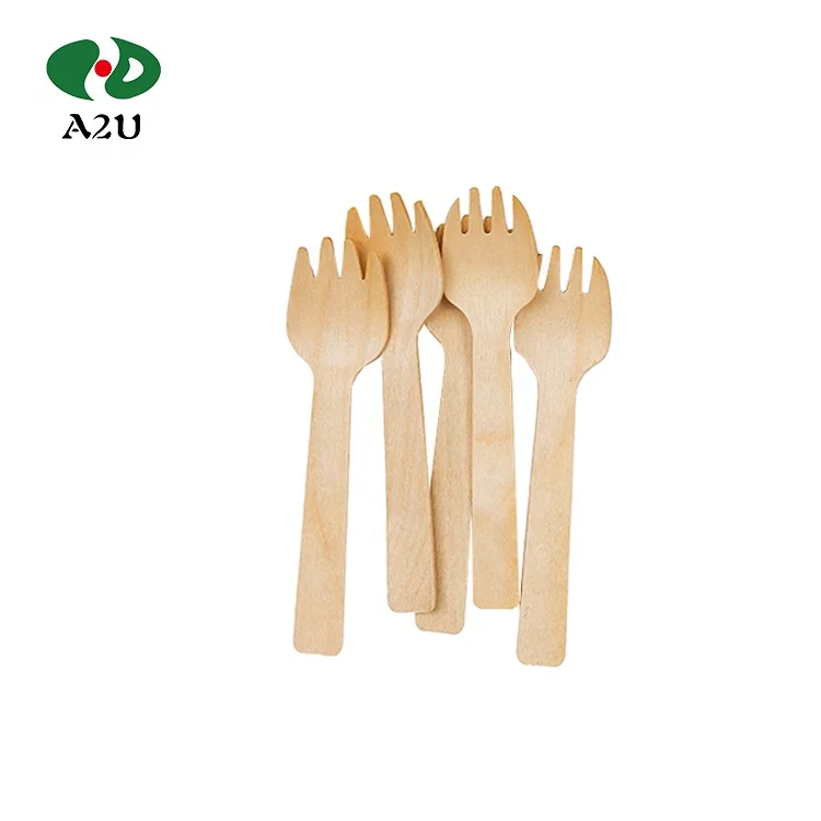 Wood Spoon Fork Chopstick Set Spoon And Fork Wooden Disposable Wooden Fork