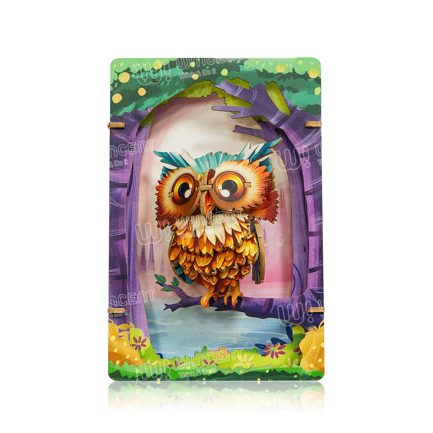 New Trends in paper theater custom shape cut laser Cutting 3d puzzle toys for kids and adults