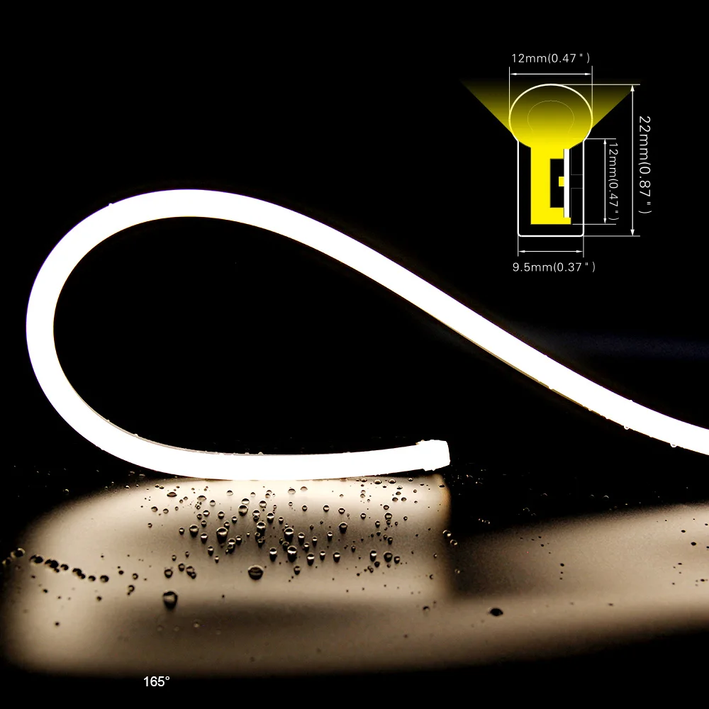 12*22 мм 9,6 Вт 12 В светодиодная неоновая трубка освещения 012022 Сгибаемая сторона купола неоновая светодиодная полоса освещения для светодиодной бабочки неонового света и т. д.