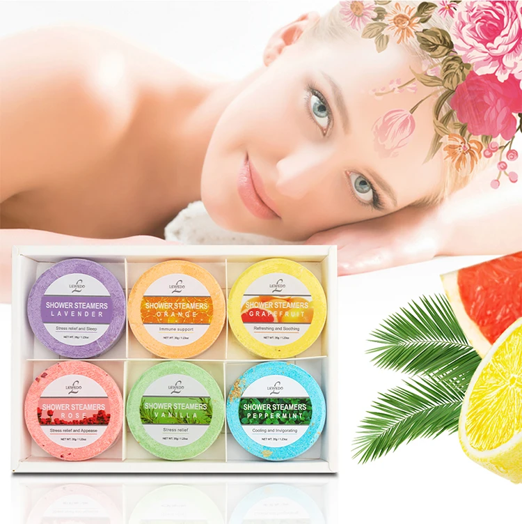 Private brand aromatherapy shower steamer professional bath bomb
