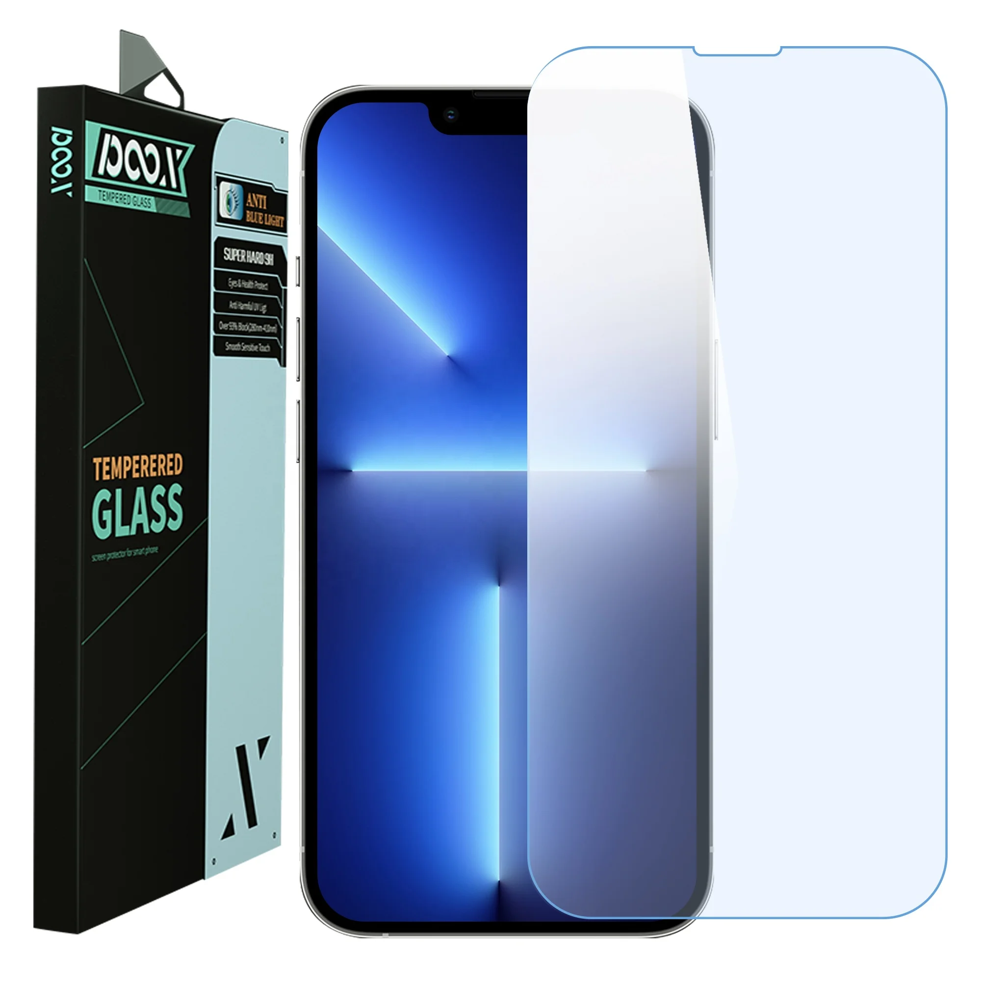 For iphone 13 pro Max/13mini Eyes Protect 9H Anti Blue light UV Ray cut Reducing protective film Tempered glass screen protector