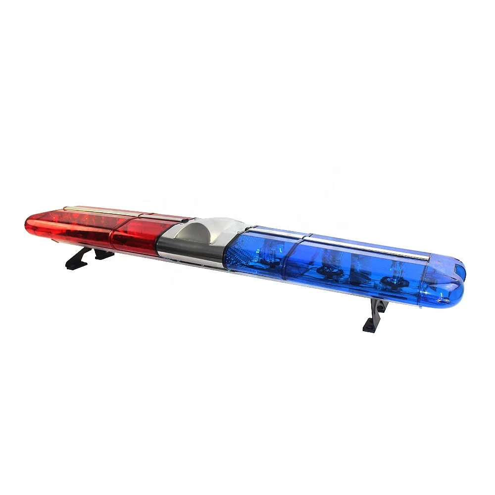 Lengthen Custom Made Led 1500Mm 12V 24V Car Siren Rotator Lightbar Patrol Car Halogen Light Bars With Speaker Siren