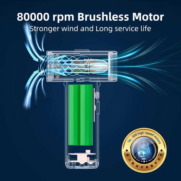 Outdoor Household Portable Mini Blow Dryer Rechargeable Best Quality Multifunctional Wireless HIgh Speed Hair Dryer