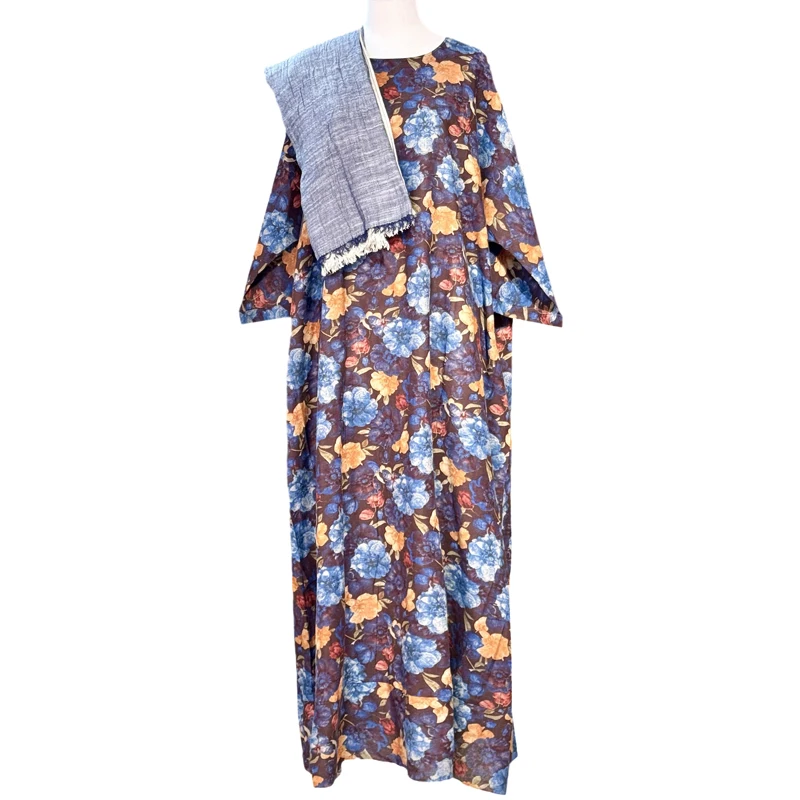 2024 New Design Aschulman Custom luxury abaya 100%linen abaya women muslim dress luxury abaya dubai 2024 femmes robe musulmane