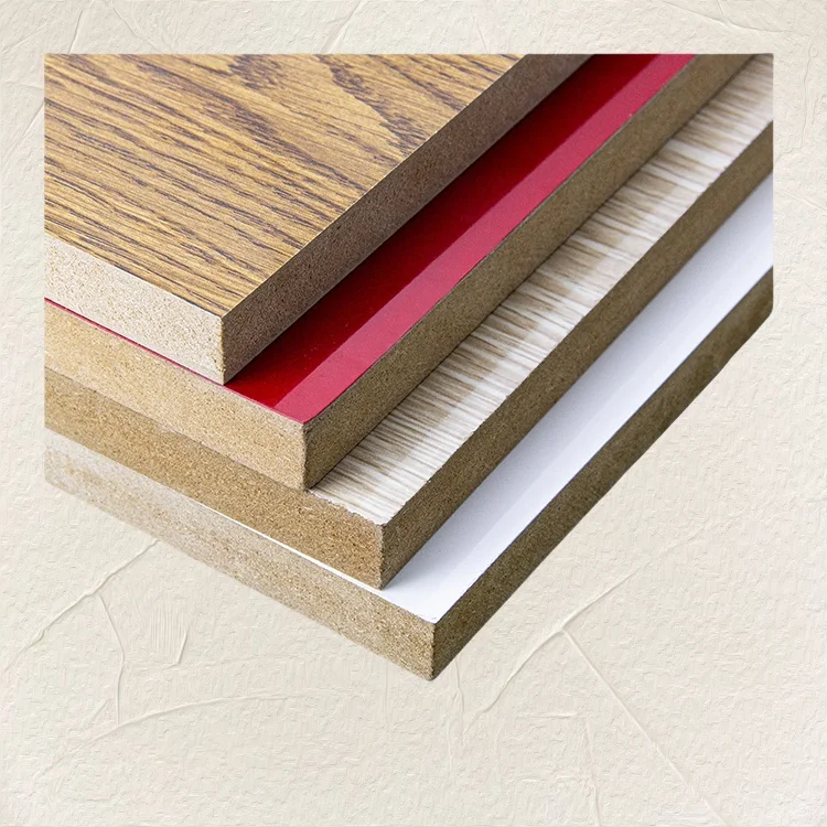 Eco Friendly Recyclable Double Sided  Fiberboard Durable Melamine Mdf Faced Board