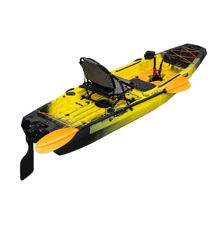 Tri-Power 10FT Roto Molded Electric Inflatable Kayak PVC HDPE Hull Canoe High-Density Paddle Single Person Water Sports Rowing