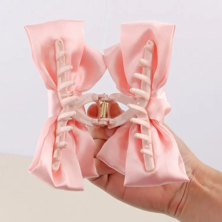 Women girls Korean bow hair clips hair shark claw clip Accessories