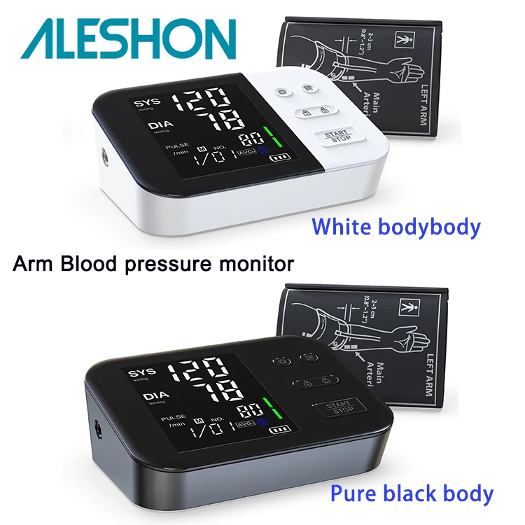 Aleshon New models 121 Black and white appearance automatic digital blood pressure monitors supplier