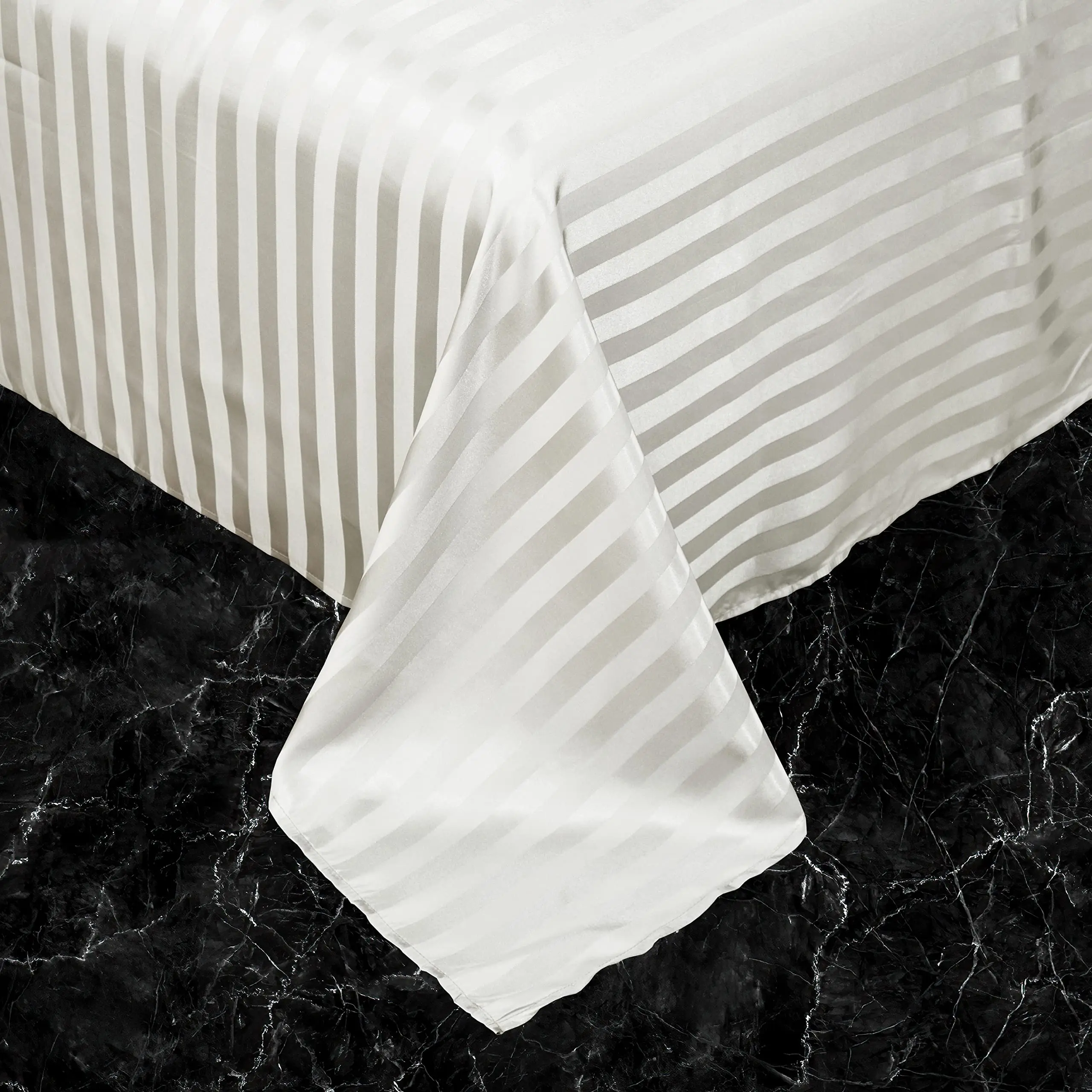 100% polyester microfiber stripe silk bedding sets stripe comforter sets with sheet and pillow case