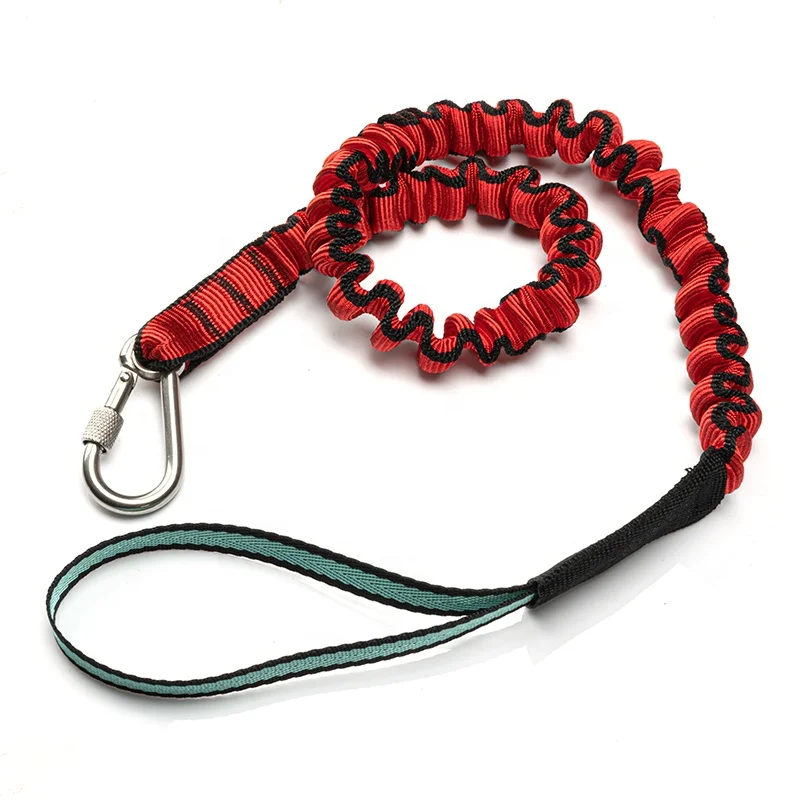 Custom Paddle Leash Stretchable Kayak Coiled Webbing Tool Tether Lanyard for Tool Safety and SUP Paddles, Fishing Poles Rods