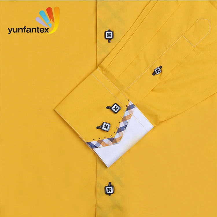 2022 In Stock latest Italian fashion 100 cotton dyed double collar men shirts