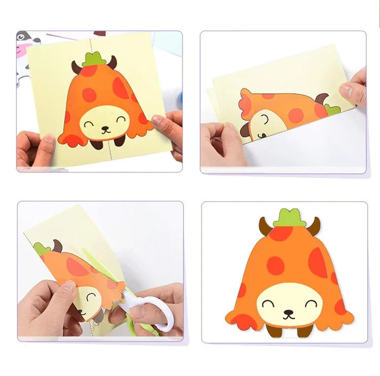 Kids Toys Educational Handmade Diy Scissors Books Scissors Skills Activities Paper Cutting Book Children Scissors Crafts Kit