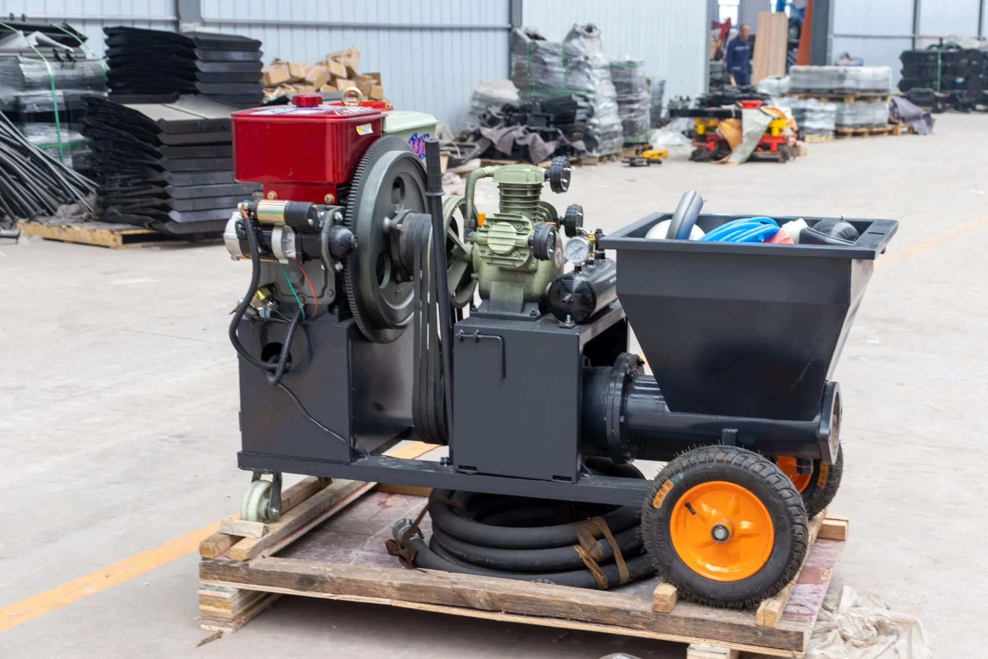 Small Portable Cement Sprayer Mortar Large Capacity High Efficiency on Sale