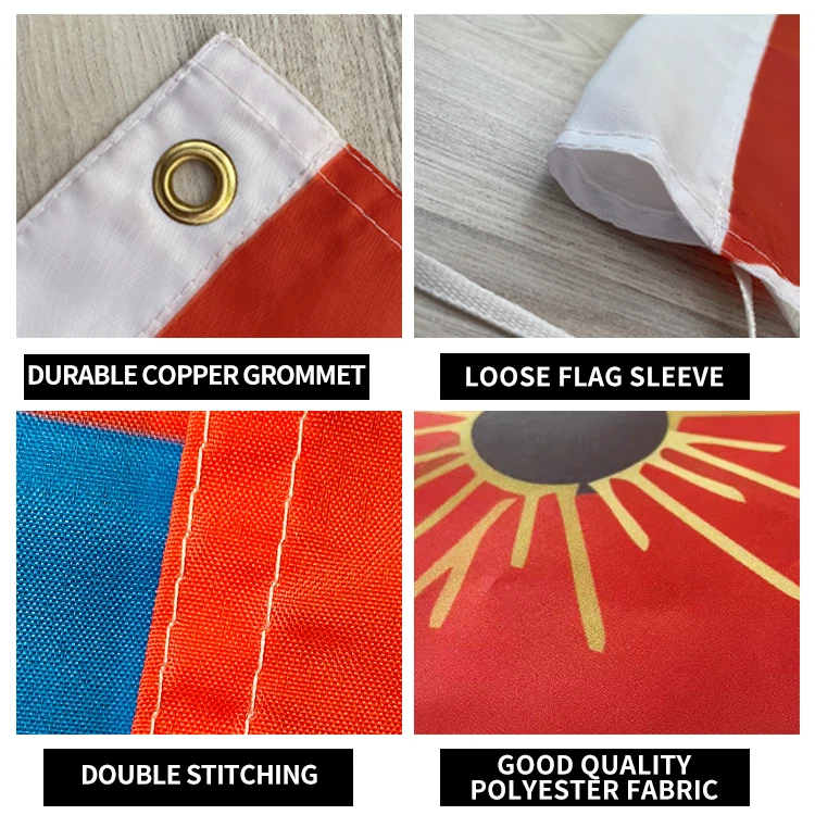 Manufacturers Custom Outdoor 3X5Ft Double Sided Flag All Countries Sports Sublimation Polyester Flags