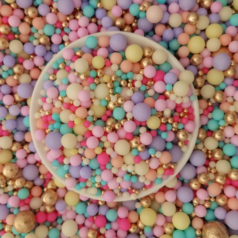 1kg Wholesale high quality halal candy sprinkle cake dessert decoration pearl sugar beads