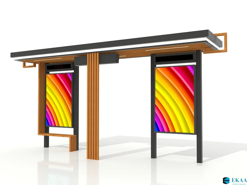 55 outdoor totem, IP67 outdoor lcd panel, 4000 Nits outdoor lcd video wall