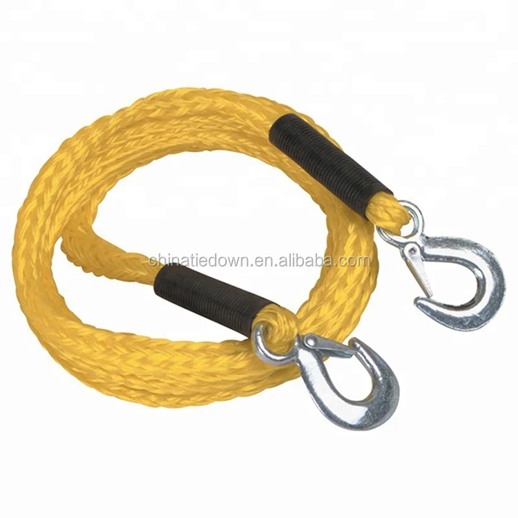 19MM*5MTow Rope nylon car tow strap ropeswith hook for  Car and Truck Towing