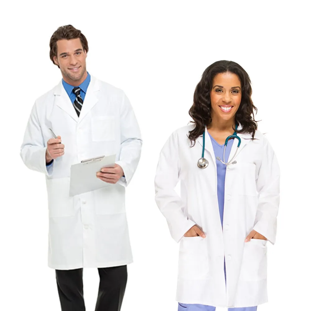 Wholesale Hospital Doctors Uniform Pharmaceutical Workwear Lab Coats for Female and Male