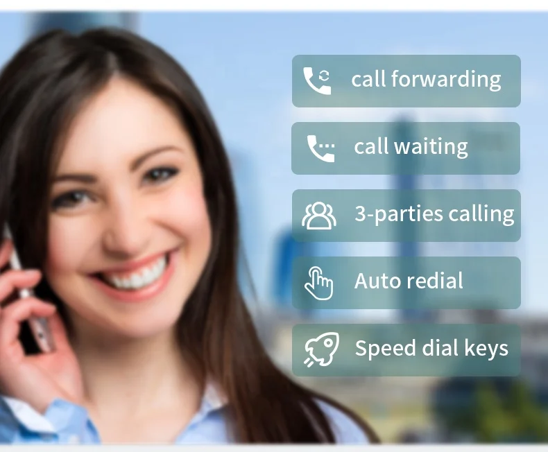 WiFi SIP Phone High-end 4G LTE Phone Fixed Wireless Terminal Phone With SIM Card