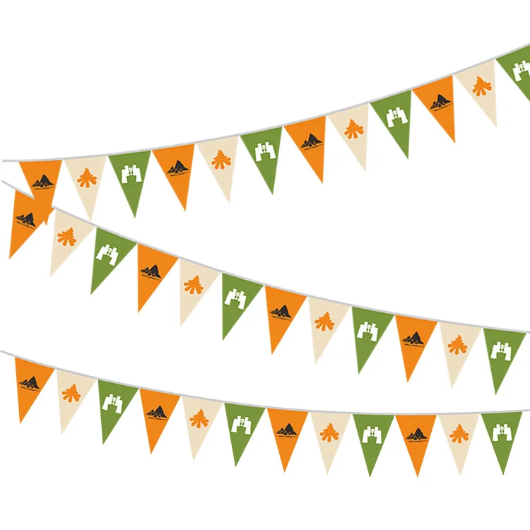 EASTTERN Custom Pennant Triangle Felt Flag Pennant For Summer Adventure Camping Decoration Wholesale Fabrics Digital Printing