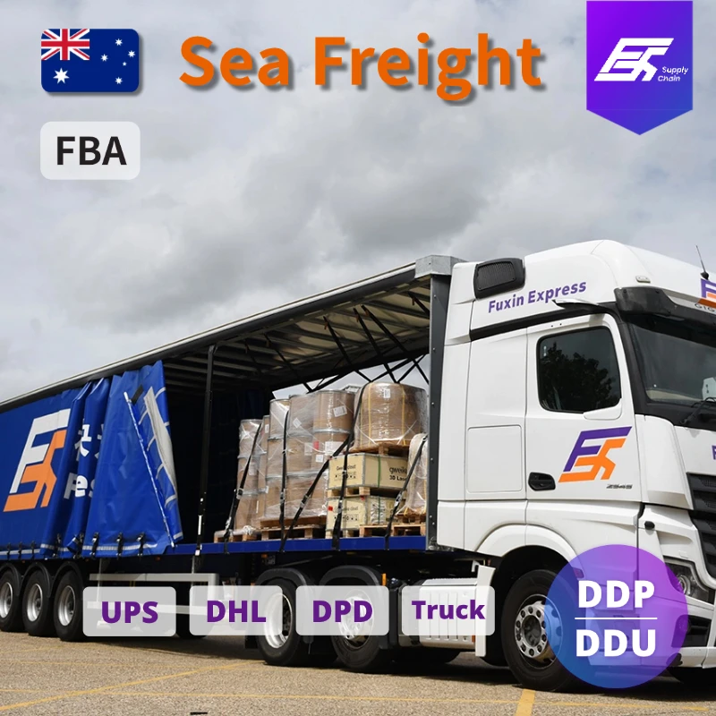 China to AU Door-to-Door FBA DDP DDU Service Cheap Sea Shipping Agent 25-30 Days Arrival at Port for LCL+Express