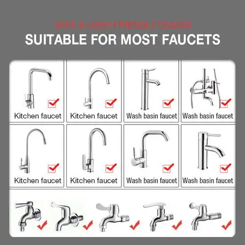 Factory Wholesale Silver Sensitive/Simple Faucet Diffuser for Kitchen/Bathroom