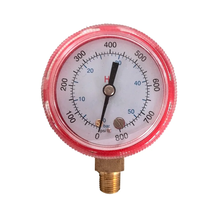 HF красный ABS корпус 0-800psi фреон коллектор Холодильный манометр
