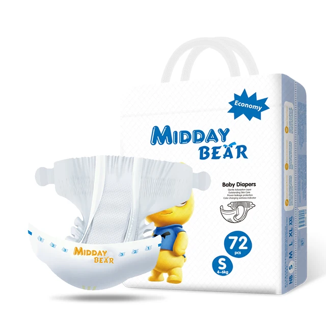 2023 Midday bear Diaper Brand for East Europe Country baby dry diapers disposable diapers/nappies