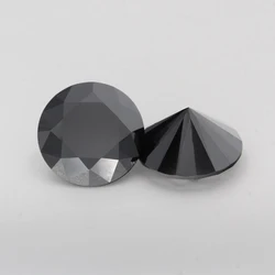 Wholesale D Black Yellow Green Blue Pink Grey Red Champagne Loose Gemstones Diamond  Round Pear Shape Moissanite Stone
