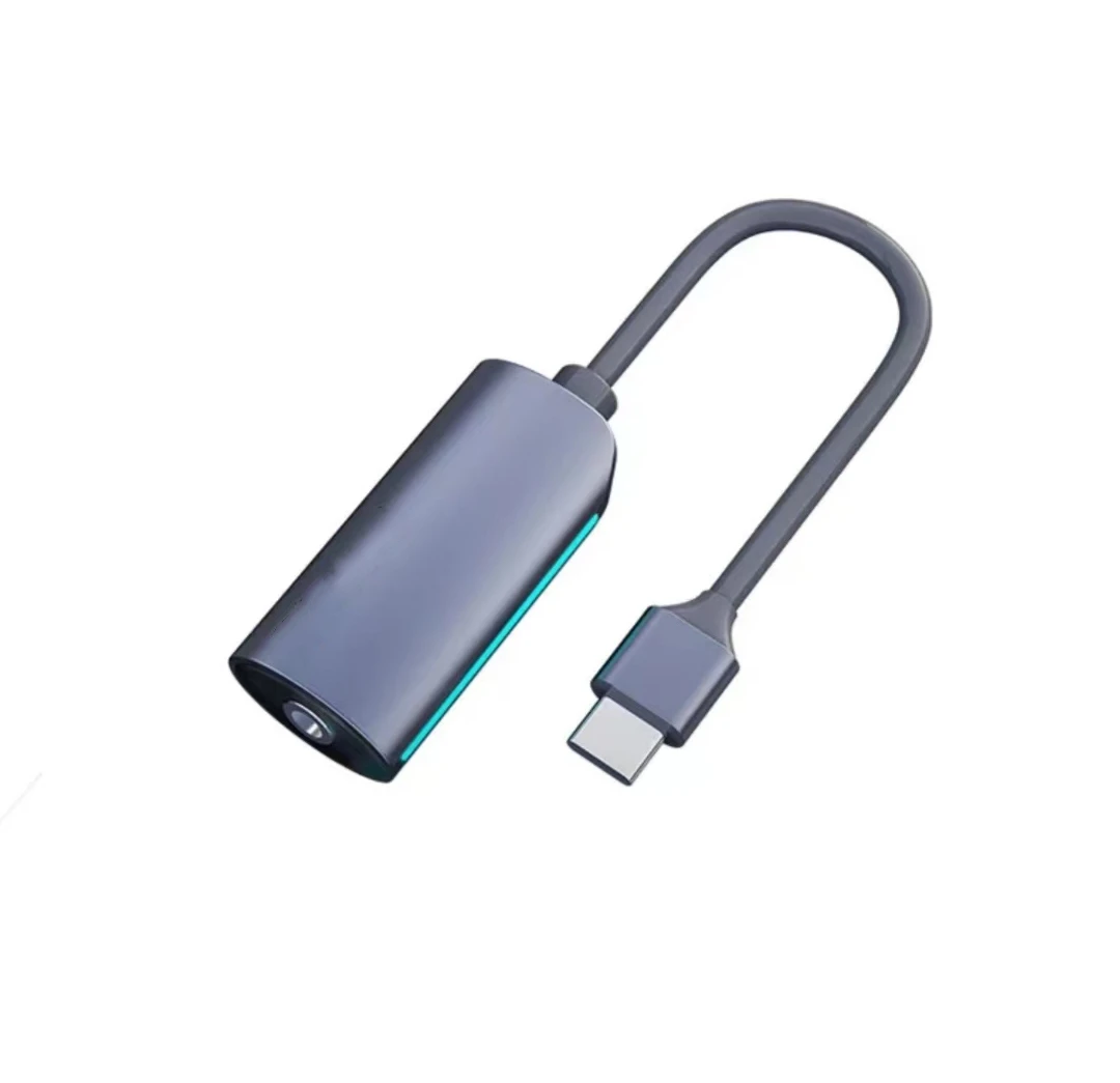 3.5mm Earphone Jack Headset Converter Microphone AI Noise Cancelling Mic Adapter for Computer Laptop PC