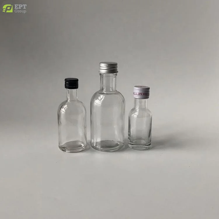 25ml 30ml Mini liquor glass bottle for vodka tequila rum whisky liquor spirit glass bottle