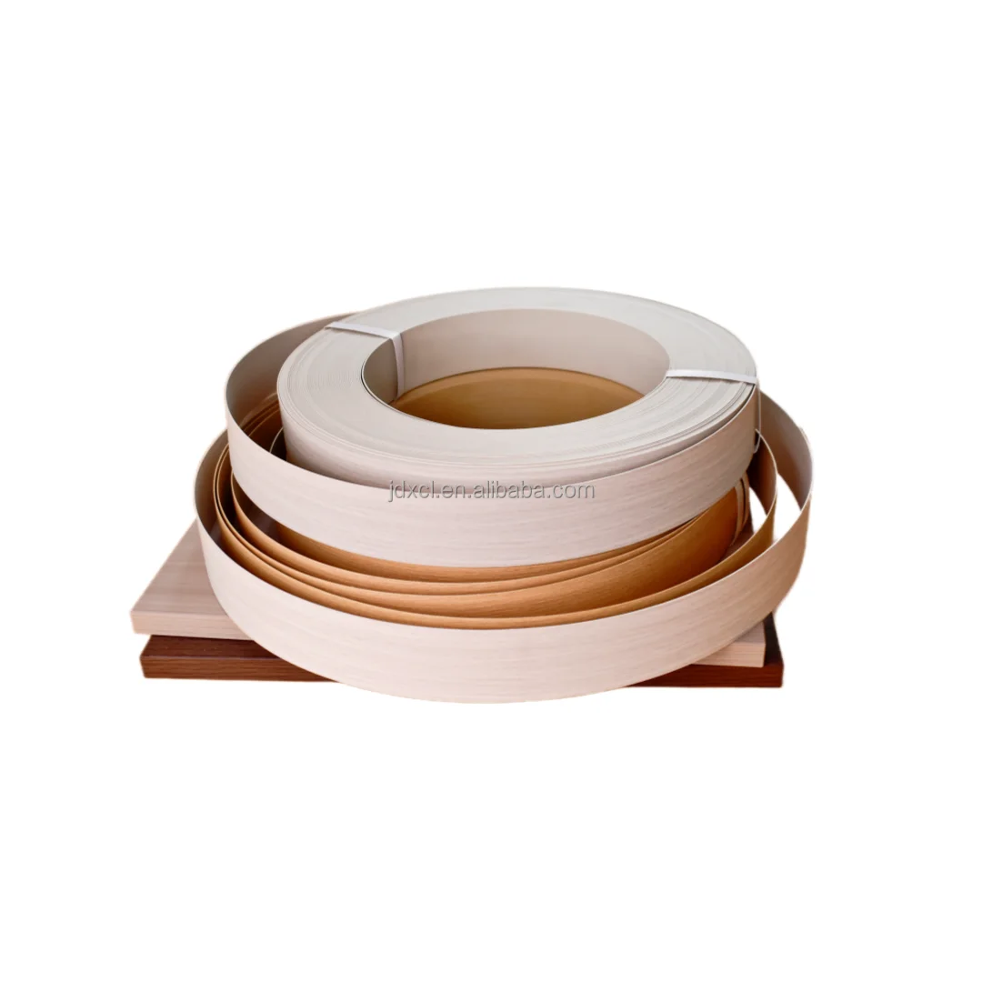 MDF PVC Veneer Edge Banding Tape Plastic Brushed Table Cabinet 3D Furniture Strip Edge Banding Gold Plywood Metal 1mm Custom