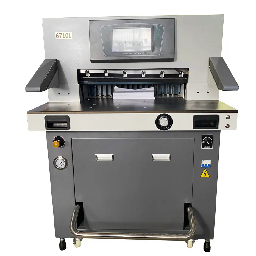 10cm thickness Program controlled hydraulic pressure book guillotine paper cutter automatic