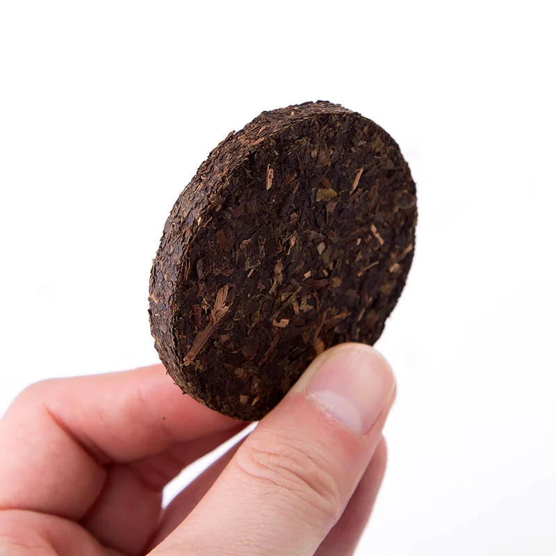 
Chinese tea leaves organic 20g easy cooking sliced black/dark tea brick 